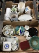 Two boxes of assorted china, to include Rorstrand, Glynn Colledge etc.
