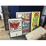Three Keith Haring prints