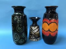 Two West German Art Wares and another