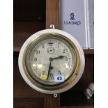 A brass ships clock