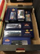 Nine Bachmann boxed 00 gauge model locomotives