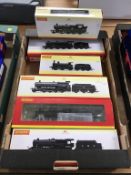 Six boxed Hornby 00 gauge model locomotives
