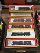 Six Hornby 00 gauge locomotives (boxed)
