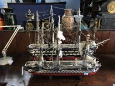 Two model galleons