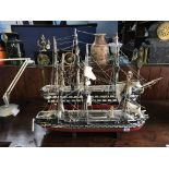 Two model galleons