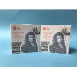 Two 350th anniversary of 'Samuel Pepys Last Diary Entry', gold proof £2 coin (2)