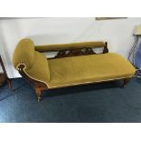 An Edwardian chaise longue