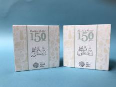 Two 150 years of 'Beatrix Potter', 2016, gold proof 50p coins
