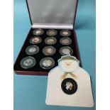 A boxed Presentation Pobjoy Mint Limited 'Snowman' Isle of Man collection coloured 50 pence set of