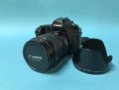 A Canon EOS 5D camera, 28 - 135mm lens, with Tamrac bag and accessories