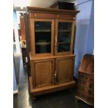 A Victorian mahogany music cabinet