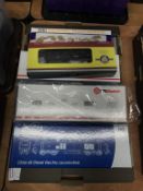 A quantity of 00 gauge boxed model locomotives and rolling stock, to include Oxford Rail. KR models,