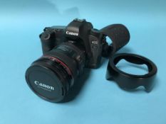 A Canon EOS 5D, MKII camera, and a EF 24-105mm L 15 VSM lens