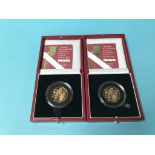 Two 'Celebrating the 100th Anniversary of the Women's Social and Political Union', gold proof 50p