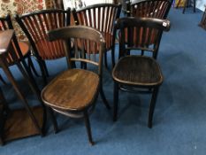 Two Bentwood type chairs