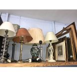 Lamps, prints etc.