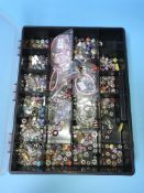A large collection of Pandora style beads and charms