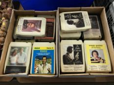 Collection of 8 track cassettes
