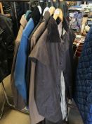 Five Barbour waxed jackets