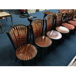 Four Bentwood type chairs