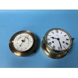 A Schatz Ship's clock and a Ship's barometer