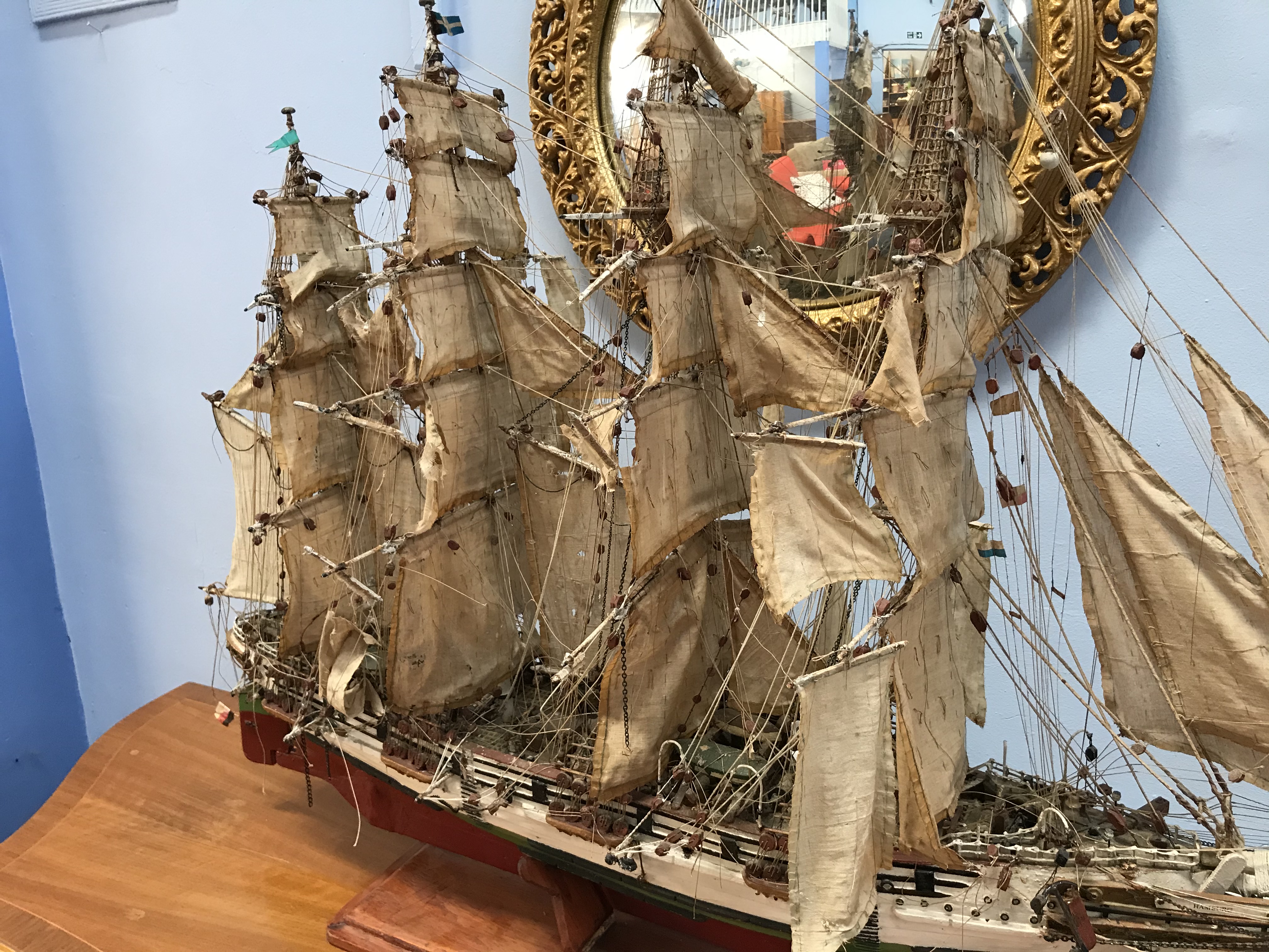Model of a tall ship - Image 3 of 3
