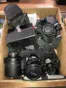 Canon EOS, Canon F1 and a Canon A-1 Sigma 600mm lens etc.
