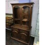 An oak bookcase