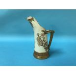 A Royal Worcester tusk jug, puce mark, pattern number 1116