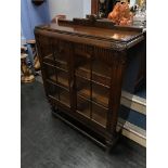 An oak bookcase