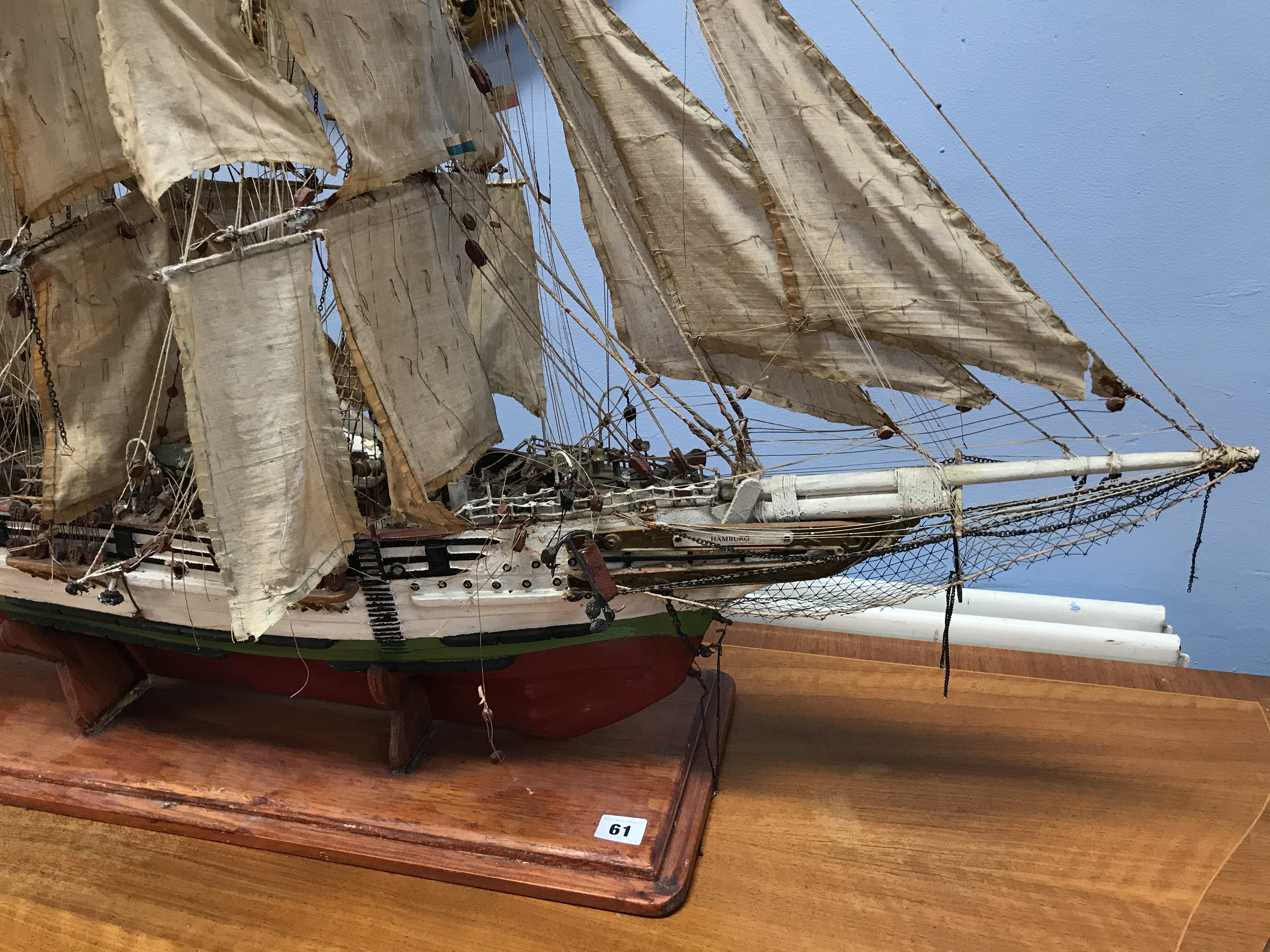 Model of a tall ship - Image 2 of 3