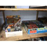 Galoob A-Team figures and an Action Man tower etc