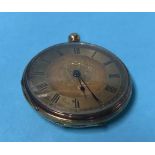 A Continental Ladies 18ct pocket watch