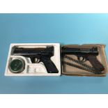 A boxed Webley Premier and a Webley Tempest air pistol