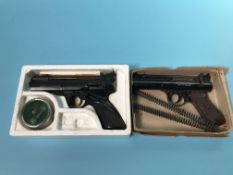 A boxed Webley Premier and a Webley Tempest air pistol