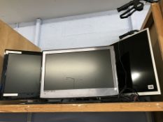 Three televisions