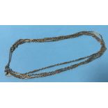 A necklace, stamped 18ct, 38 grams