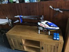 Two Trex remote controlled Helicopters (no remote controls)