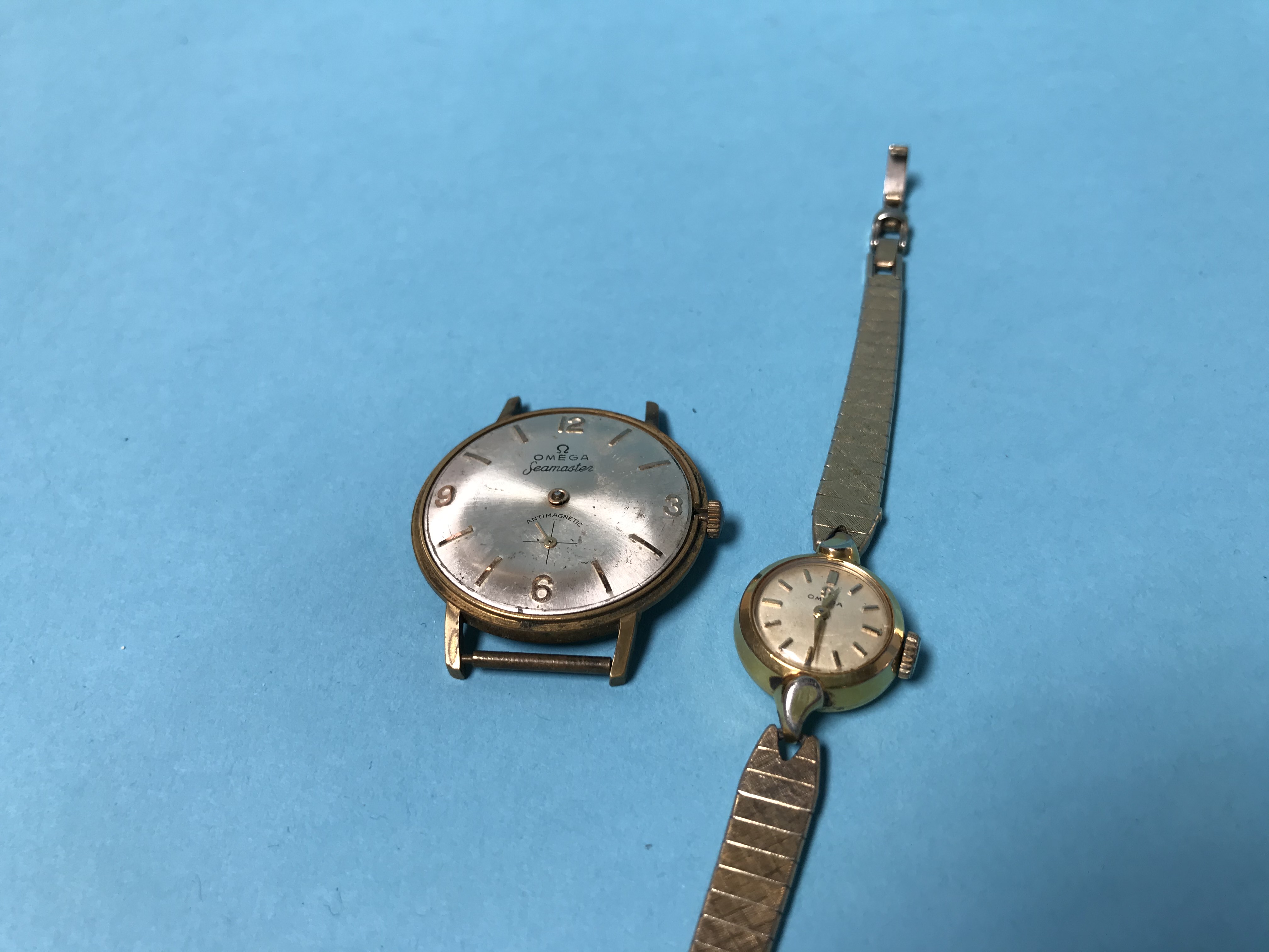 A Ladies gold plated Omega wristwatch and one other - Image 2 of 3