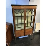 An Edwardian mahogany china cabinet