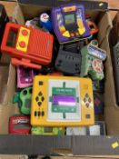 A collection of vintage hand held games