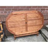 Teak garden table