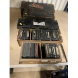 A quantity of glass slides and negatives