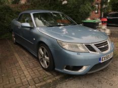 Saab 9-1 Aero TTID convertible, diesel, mileage stated 178,833, with V5, MOT until February 2024