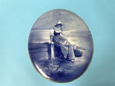 A Royal Doulton oval wall plaque of a Dutch girl