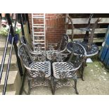 Plastic patio set