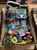 A quantity of vintage hand held games