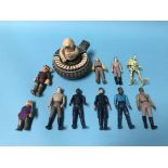 Eleven Star Wars figures, including Droopy McCool etc.