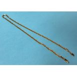 A 9ct gold necklace, 16g, 52cm