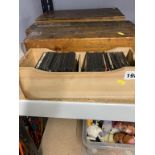 A quantity of glass slides and negatives